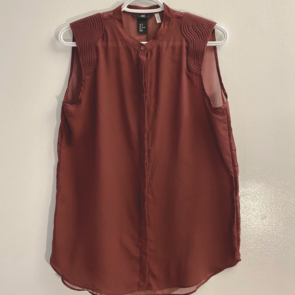 H&M Button Up Tank Top